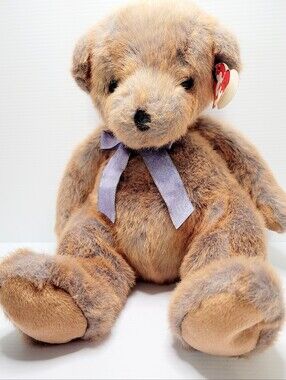 Ty Classic Perry Teddy Bear Plush 13" Brown Gray Stuffed Animal With Tag